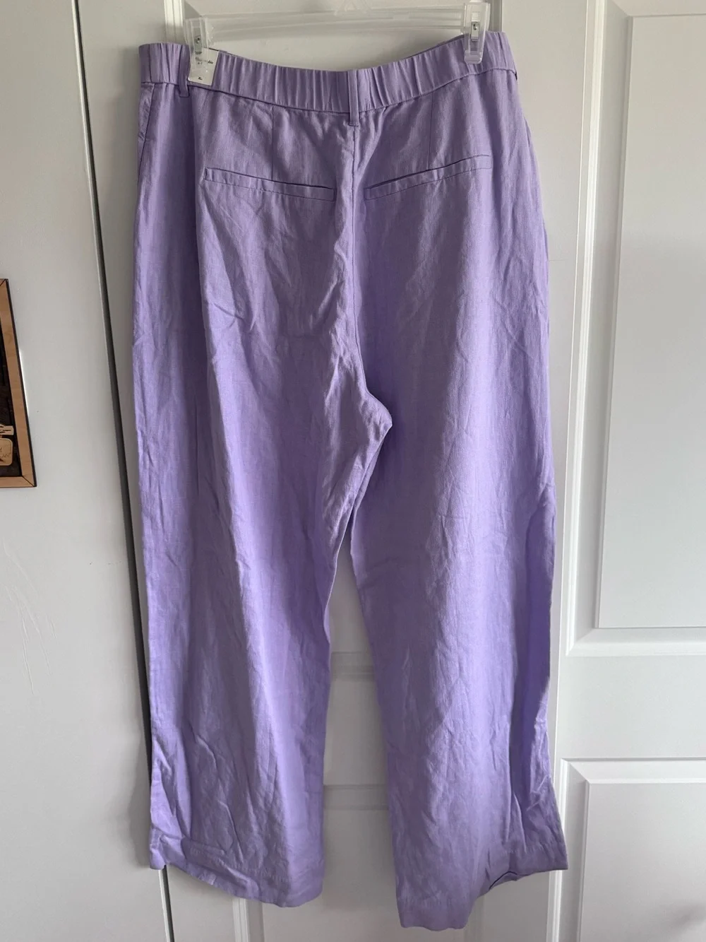 Abercrombie & Fitch Lavender Wide-Leg Pleated Pants - Picture 3 of 9